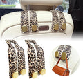 2 Pack Purse Hook for Car Headrest, Car Seat Back Storage Hook for Purses and Bags, Car Back Seat Headrest Purse Holder, Hanger Storage Organizer (Leopard)