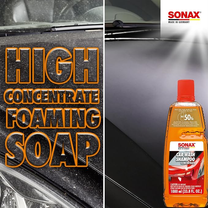 Car Wash Shampoo Concentrate 314500 | High-Foaming pH-Neutral Formula for Effective Cleaning | Safe on All Paint Wax Sealants & Coatings | Removes Dirt Grime and Road Film | 5L
