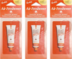 Car Air Freshener, Pack of 3 - Hanging Air Freshener for Car, Home and Office, Orange Gelée French Riviera Signature Scent, Long-Lasting Deodorizer