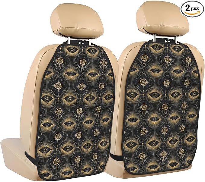 Mysterious Eye (1) for Car Seat Back Protector 2 Pack, Kick Mats for Kids and Pets, Backseat Seat Protector Cover for Car, SUV, Truck & Van