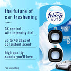 Car Air Freshener Vent Clip Laundry Fresh Scent,.07 oz. Car Vent Clip, Pack of 4