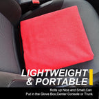 Back Seat Cover for Car Trucks Van SUV Jeep,Waterproof Rear Bench Towel Seat Covers for Dogs and Kids,Automotive Backseat Protector (Red)
