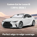 Windshield Sunshade Compatible for Lexus IS 300, IS 350, IS 500, IS 250, IS 200T 2014-2024 2025 2026, Sun Visor for Front Window Sun Shade Cover, UV Heat Protector, Car Accessories