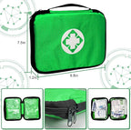 Home-Businesses First-Aid Emergency-Kit for Camping-Car - 300 Pcs Urgent Essential First Aid Kits Refill Supplies with Tourniquet Bandages for Workpalce Green