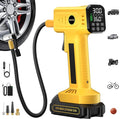 Tire Inflator Portable Air Compressor, Fast Inflation, 160 PSI Cordless Tire Inflator with 21V Rechargeable Battery & 12V Car Power Adapter, Air Pump for Car Tires, SUV, Motorcycle, Bike, Ball