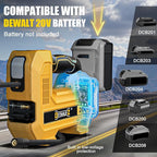 160PSI Cordless Tire Inflator Compatible with Dewalt 20V Air Compressor, Portable Air Pump Automatic Shut Off, LED Light, Digital Pressure Gauge for Cars Motorcycles Bike Ball (Tool Only)