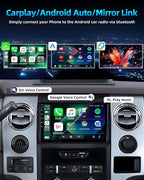 5G WiFi Car Radio for Ford F150 2009-2014: 9 Inch HD Touch Screen Stereo with Wireless CarPlay Android Auto GPS Bluetooth SWC FM DSP 1080P Backup Camera