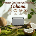 Stone Air Freshener - Car Odor Eliminator - Long Lasting Scent - Car Scent - VISOR CLIP INCLUDED (Cabana)
