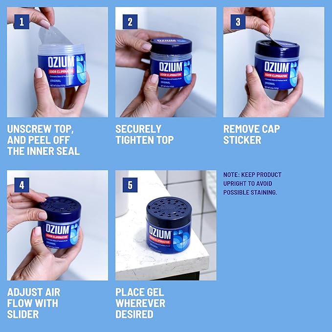 4.5 Oz. Odor Eliminating Gel for Homes, Cars, Offices and More, Outdoor Essence, 4 Pack