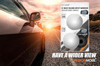 Performore 2 Pack of Blind Spot Car Mirrors, 2 Inch Round Adjustable HD Glass Convex Rear View Wide Angle Side Mirror Blindspot with Self Adhesive Back for Universal Vehicles