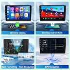 8 Core Car Radio Stereo for Jeep Wrangler JK 2007-2018 Compass Grand Cherokee Dodge Ram with Carplay/Android Auto Upgrade 4GB+64GB