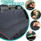 Bench Seat Covers for Trucks,Dog Car Seat Covers for Ford f150/Ram1500/Nissan Frontier/Toyota Tacoma/GMC Canyon,Nonslip Truck Seat Cover for Dogs (Brown)
