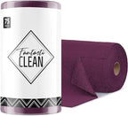 Microfiber Cleaning Cloth Roll-75 Sheets, 12"x12"(DeepPurple) | Super Absorbent, Lint-free, Tear-away Microfiber Towel Roll, for All-Purpose Cleaning