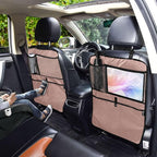 Rose Gold Car Seat Organizer for Kids Backseat Kick Mat with Adjustable Strap Seat Back Cover for Vehicle SUV Car 1 Pcs