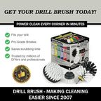 Car Detailing Kit | Set – Soft Bristle Power Scrubber Attachments for Cleaning Car Interior, Upholstery, Carpet, Seats, Wheels, Rims, Dash, Console, and Trim - Nylon Scrub Brush