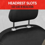 SpillGuard 2 Beige Seat Covers for Cars & Seat Covers for Trucks - Neoprene Lining Waterproof Car Seat Covers Front Seats Only - SUV Seat Covers Protector - Forros para Asientos de Carro