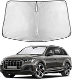 Windshield Sunshade Compatible for Audi Q7 2016-2024 2025 2026, Sun Visor for Front Windshield & Window Sun Shade Cover, UV Heat Blocker & Protector, Car Accessories