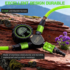 4 Tire Inflation Deflation System W/300PSI Digital Pressure Gauge | Fits up to 200" Wheelbase, Plastic Carry Box & Heavy Duty Hoses, Fits Truck, Car, Trailer, Motorcycle Offroad Vehicles, Green