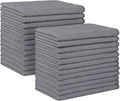 Grey Microfiber Cleaning Cloth, 24 Pack Absorbent Cleaning Rags, Lint-Free, Streak-Free Cleaning Towels for Car Kitchen House, 12"X11"