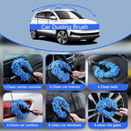 Windshield Cleaner Tool, 14Pcs Car Interior Cleaning Kit, Car Detailing Kit Interior Cleaner, Car Detailing Brushes, Car Cleaning Gel, Inside Cleaning Supplies Accessories for Women Men