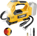 Cordless Tire Inflator Air Compressor Compatible with Dewalt 20V Battery,160PSI Portable LED Light Handheld Pump with Digital Pressure Gauge Cars Motorcycles Bikes Balls(Battery Not Included)