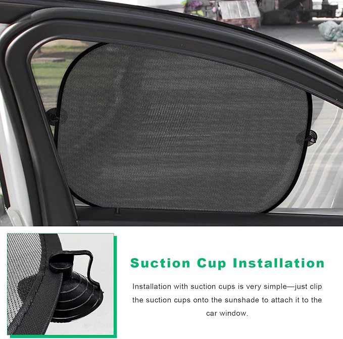 3PCS Steering Wheel Sun Shade and Side Window Sunshades, 17.9" Anti-Heat Aluminum Foil Steering Wheel Cover Window Shades, Wheel Heat Reflector UV Protection Cover for Most Cars