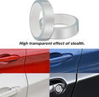 Car Door Edge Guard Invisible Automotive Door Sill Guard Protectors Anti-Scratch Adhesive Tape Waterproof Strips for Car Door Edge Protection (33Ft x 3.94”, Transparent)