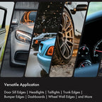 Clear Universal Door Sill Guard - 60" x 2.75" - Ultimate Protection for Car or Truck Door Sills against High Traffic and Damage, Easy to Install Interior Protection Film Kit