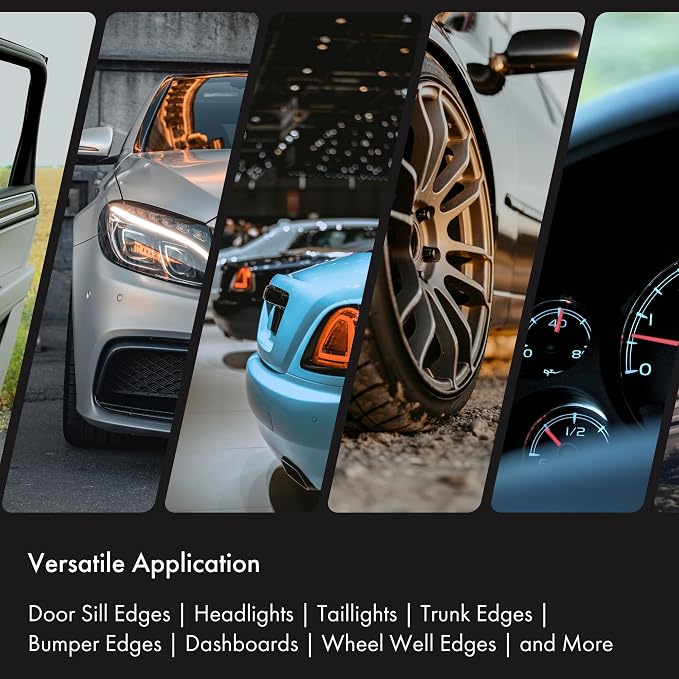 Clear Universal Door Sill Guard - 60" x 2.75" - Ultimate Protection for Car or Truck Door Sills against High Traffic and Damage, Easy to Install Interior Protection Film Kit