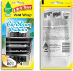 Car Air Freshener | Vent Wrap Provides Long Lasting Scent, Invisibly Fresh | Caribbean Colada, 16 Air Fresheners