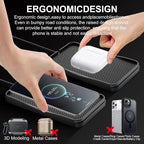Wireless Car Charger,15W Fast Car Charging Pad, Non-Slip Charging pad Compatible with iPhone17/16/15/14/13/12, Samsung Galaxy S25-S9, Android Phones (20W Adapter)