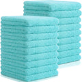 15 Pcs Car Microfiber Towels Buffing Drying Wash Cleaning Cloths Plush Large Towels Thick Care Polishing Detailing Waxing Scratch Proof Towel, 15.75 x 15.75 Inch (Light Blue)