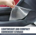 Car Steering Wheel Sun Shade, Steering Wheel Cover, Sun Heat Shield Anti-Heat Aluminum Foil Steering Wheel Shade, Heat Shield, Universal Car UV Protector (18.11 x 18.11Inch)