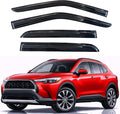 KPY Rain Guards Fit for 2022-2026 Toyota Corolla Cross, Out-Channel Window Visors Vent Wind Deflectors 4PC, Car Accessories for 22-26 Corolla Cross