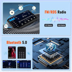 [4+64G] Android 15 Car Radio for Honda CRV 2007-2011, Car Stereo with Wireless Carplay Android Auto GPS Navigation WiFi 9 Inch Touchscreen WiFi Bluetooth FM/RDS Rear View Camera Microphone