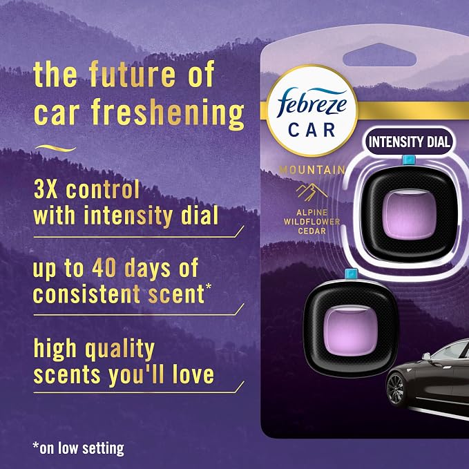 Car Mountain Scent Air Freshener Vent Clip,.07 oz, 2 Count