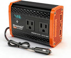 400W Power Inverters for Vehicle Dual AC Car Plug Adapter Outlet | USB 24W/30W Fast Charge, Inverter 12V to110V, Cigarette Lighter Adapter for Laptop/Camping/Road Trippers