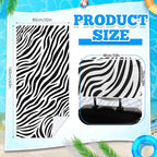 2 Pack Car Seat Towel Covers with Storage Bag, 63 x 32 Inch Universal Non Slip Waterproof Sweat Protector for Car Truck, Gym Swimming Running, Machine Washable (Zebra)