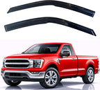 KPY Rain Guards Fit for 2015-2026 Ford F150 Regular Cab, Out-Channel Window Visors Vent Wind Deflectors 2PC, Truck Accessories for 2017-2026 Ford F250 F350 F450 F550 Super Duty (Single Cab Only)