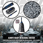 Car Duster Exterior & Interior Scratch Free Kit | Microfiber and Telescopic Aluminum Alloy Handle for Cars/SUV/Trucks with Car Duster Interior, Portable Waterless Dust Removal