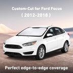 Windshield Sunshade Compatible for Ford Focus 2012-2016 2017 2018, Sun Visor for Front Windshield & Window Sun Shade Cover, UV Heat Blocker & Protector, Car Accessories