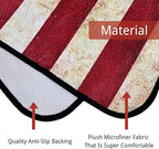 Waterproof Car Seat Cover for Front Seats, Protector for Cars SUVs Trucks, Sweat Towel Seat Covers Bucket for Gym,Workout,Beach,Hiking,Running (American Flag Red, 1PC)