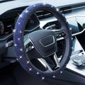 Bling Steering Wheel Cover, Rhinestone Steering Wheel Cover with Crystal Diamond for Women, Sparkling Car Wheel Protector Universal Fit 14-15 inches - Royal Blue
