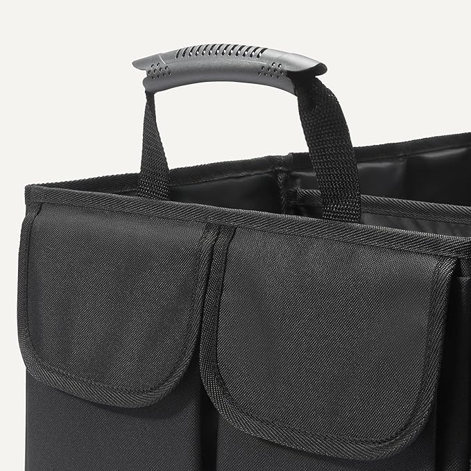 Trunk Organizer for Car, Multi-Compartment Car Storage, Foldable, 13.5 Gallon, Black