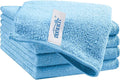 Blue Cleaning Rags 5 Pack, Highly Absorbent Microfiber Cleaning Cloth for Kitchen, Lint Free, Scratch-Free, Reusable Microfiber Towels for House, Window and Glass, Cars, 11.5 X11.5 inch