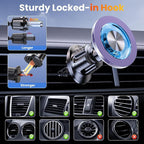 for MagSafe Magnetic Phone Holder for Car [2026 Upgraded Strongest Magnet] Car Mount Cell Stand for Dashboard Windshield Vent Compatible with iPhone 17/16/15/14/13/12 Android etc-Purple