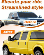 in-Channel Window Rain Guards Fit for Ford F250-F550 Super Duty SuperCrew 1999-2016 Rain Guards Extra Durable F350 Window Deflectors Visors Vent Visors Vent Shades Car Accessories -4 pcs