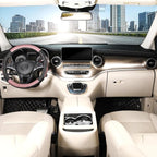 Steering Wheel Cover for Car, Standard Size 14.5-15 inch, Auto Interior Accessories, Black and Pink