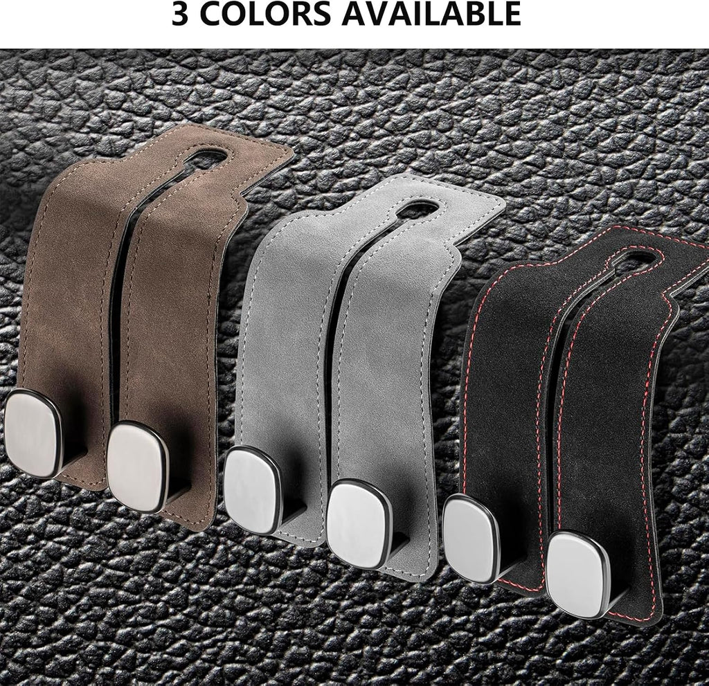 Headrest Storage Hooks (2-Pack) — Backseat Purse & Bag Holder