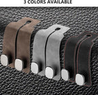 1 Pack Black Leather Car Headrest Hooks Purse Bag Storage Holders for Car Seats